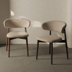 하운드체크의자 인테리어 빈티지 카페 북유럽 식탁