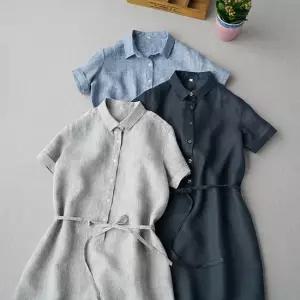 바오 린넨 카라 원피스_NB2OP034