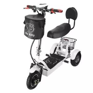 어르신 삼륜전기자전거 접이식 세발 운동기구 자토바이 시니어 전동