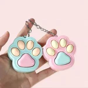 키캡 키링 고양이 발바닥 피젯 토이 버튼형 스트레스 해소 수업 시간 지루함 방지 키체인