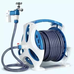 ABS 50M 야외 정원 청소 물주기 릴호스 세차호수 원예 다용도