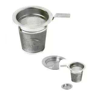 굿테라 차스트레이너 스텐거름망 받침포함 레스차망 손잡이 티인퓨져 75mm