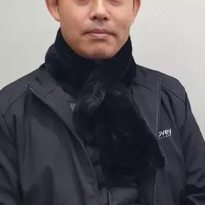 페이크퍼 미니 목도리 머플러 블랙 미니목도리 겨울목도리