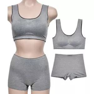 [오노마] ONM 심리스 스포티한 스포츠브라 드로즈팬티 세트 0297ei