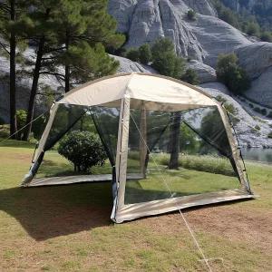 에코캠프 대형 메쉬 스크린 텐트 6-8인용 리빙쉘터