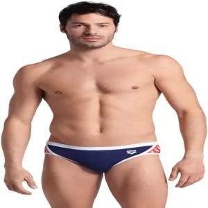 아레나 남성 아이콘 솔리드 수영 브리프 전문 트레이닝 수영복 스포츠 트렁크