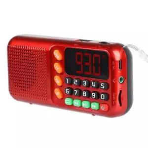 어르신 라디오 소형 디지털 엠피쓰리 휴대용 라디오 선물 플레이어 오디오 카드 음악 음성