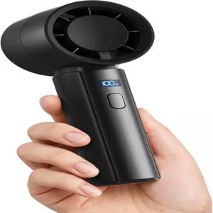 가이아탑 소형 휴대용 선풍기 강력한 고속 터보 냉각 4000mAh USB 충전식 미니 개인용 여름 야외 여행