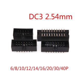 SMD 혼 블록 커넥터  SMT 수 소켓  Idc 박스 헤더  DC3-6  8  10  12  14  16  20  30  40P  2.54mm  피치