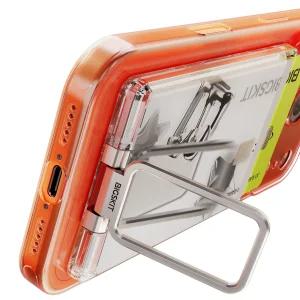 빅스킷 맥세이프 투명 카드지갑 2장 수납 스탠드 거치대 핸드폰 홀더 TLA-세로