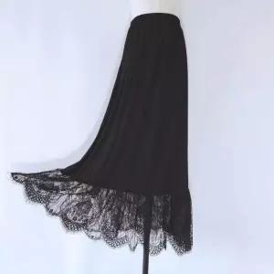 실크 레이스속치마 이너스커트 이너웨어 밴딩 시스루 롱치마