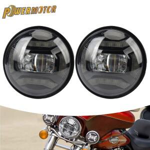4.5인치 30W 할리 클래식 FLHR 로드 킹 데이비슨 스포츠스터 LED 안개등 보조등 바이크 오토바이 액세서리