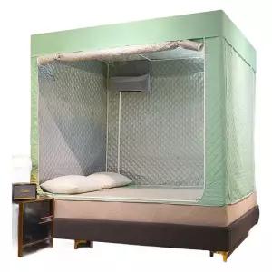 침대 방한텐트 우풍 난방 방음 기숙사 수면텐트