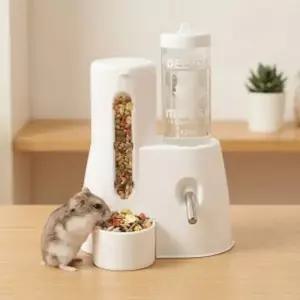 펫플로우햄스터급식급수기햄스터기니피그먹이통