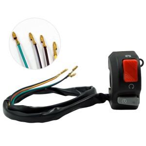 [호환품]바이크 오토바이 스위치 범용 7/8인치 22mm 핸들바 안개등 헤드라이트  시동 정지 ON OFF 버튼 12V