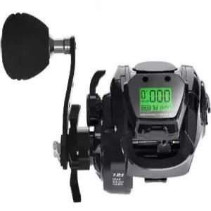 수심체크릴 베이트릴 낚시 수심측정릴 윤성보증 디스플레이 전자 한치로드 한국다이와