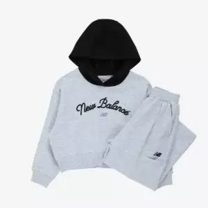 M 뉴발란스키즈트레이닝세트 PQC NK9YG1806G-AA NBgC 여아 후드티 와이드팬츠셋업