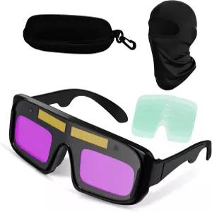 용접 안경 자동 다크닝 안전 고글 트루 컬러 용접기 전문 태양열 구동 TIG MIG ARC 및 플라즈마 절단용