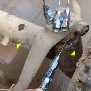 구리스니뿔 니플 바늘 팁 그리스 건 노즐 차량용 보수 공기 공압 윤활제 어댑터 산업용 윤활 ？