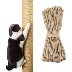 캣폴 캣타워 고양이 Scratcher 줄 자연 사이 잘삼 발 발톱 가구 수호자 나무 타워반 프레임 바인딩