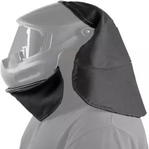 용접 헬멧 커버 및 턱받이 세트 2개 크림프 씰이 있는 난연성 면 backlight 방지 간섭 대부분의 적합합니다