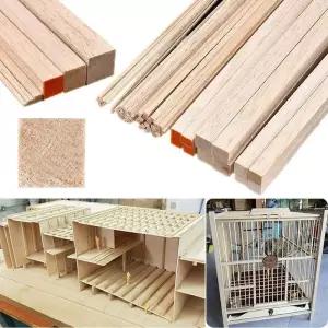 얇은합판 나무 목재 원목 2-15mm 발사 공예 광장 Cudgel 건물 조각 수공예품 교육 스틱