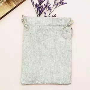소형파우치 린넨 감성 포장 주머니 M 스트링파우치 복주머니 투명파우치