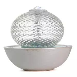 미니 실내 가정용 물소리 인공폭포 분수대 웜화이트 장식