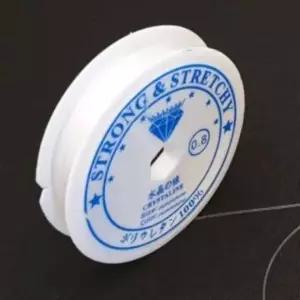 비즈키링 우레탄줄 투명 0.8mm 팔찌만들기줄 비즈공예부자재 실리콘줄 팔찌줄