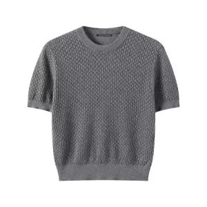 [미니멈에브리데이][미니멈 에브리데이]심플 다이아 펀칭 스탠다드 핏 반팔