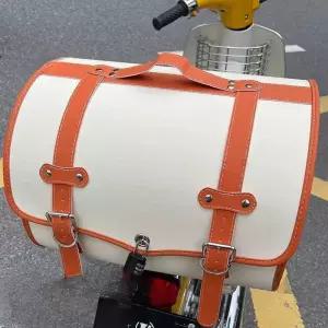 오토바이 가죽 수납가방 박스 캐리어 리어백 트렁크