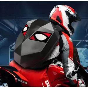 바이크 백팩 리어백 오토바이 라이더 불빛 수납 헬멧