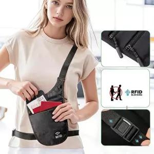 도난방지 허리가방 힙색 남자 러닝 여행용 허리 z 웨이스트백 핸드폰 슬링백 여권보관 메신저백 벨트파우치 크로스백