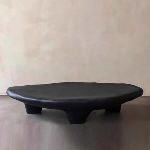 조약돌 거실 테이블 탁자 미니 매장 원형 모양 협탁 좌식 스튜디오 조명 다이닝