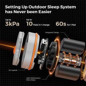 절연 슬리핑 패드 초경량 풍선 캠핑 매트리스제로  펌프 없음 소형 내장