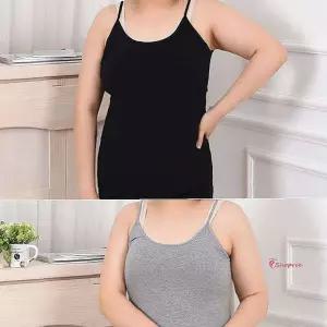 빅사이즈 좋은 면스판 끈나시 특대형 신축성 이너티셔츠bcd213