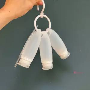 고리형 실리콘 수영장 휴대용 3P세트 공병 여행용qrs509