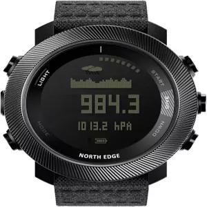 노스 엣지 아파치 D 다이빙 시계 남성용 50M 프리 컴퓨터 디지털 컴퍼스 고도계 기압계 스텝 카운터 방수