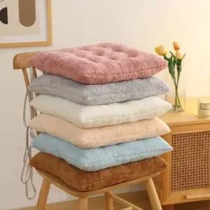 이시아르 부드러운 극세사 의자 방석 극세사의자방석 의자방석 극세사방석 사무용의자방석