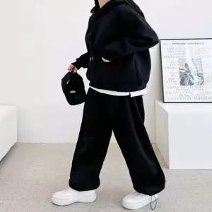 여성 2컬러 겨울 양털 후드티셔츠 트레이닝팬츠 세트