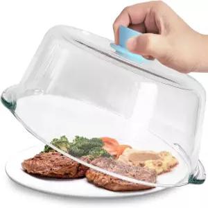 실리콘 손잡이가 달린 음식 높이 전자레인지 커버 유리 스플래터 100 식품 안전 10인치 접시 가드 뚜껑