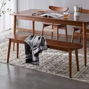 둥근 의자 벤치 긴의자 식당 식탁 카페 원목 긴 테이블 3인용