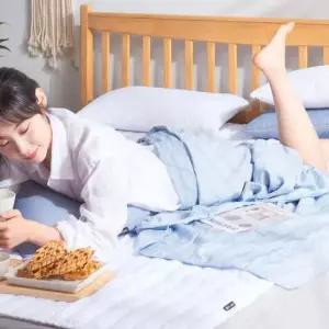 인견필 홑이불 블루(D/Q)_냉장고이불 시원한 여름침구 얇은이불 인견이불 린넨홑겹이불