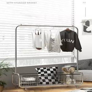 빨래방 옷걸이 스탠드 수납 행거 코트걸이 세탁물 북유럽 긴 옷 거치대 스