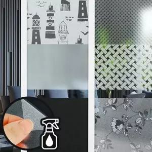 창문 필름 인테리어 불투명 사무실 창문 시트지 베란다 가리개 사생활 디자인 욕실 주방 햇빛 차단 방풍