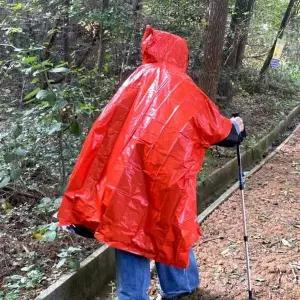 [콩심팥심]휴대용 비상용 은박담요 우비 오렌지 판쵸우의 은박담요