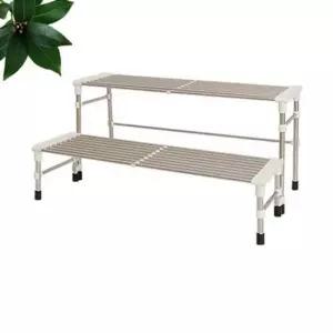 보양나무 화분 정리대 2단 진열대 선반 다이 거치대 받침대 약용나무