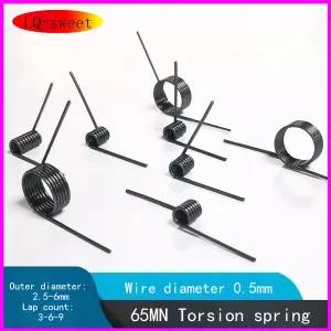 호환  65Mn 스프링강 정밀 비틀림 스프링 와이어의 직경은 0.5mm이며 변형은 60입니다.  90  120 및 180