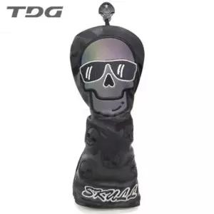 홀로그램커버 (티디지) 레이저 블랙 스컬 골프 헤드 유틸리티 커버