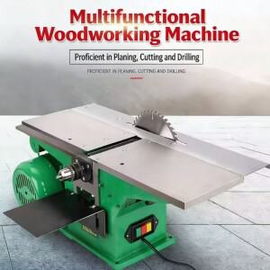 다기능 목공 테이블 (통합 기계식 및 전기식 대패, 프레스 톱질 포함)